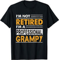 Funny Retirement Shirts, I'm Not Retired I'm A Professional Grampy T-Shirt Menswear Top Casual Cotton Hoodie, Sweatshirt