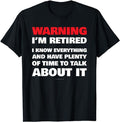 Funny Retirement Shirts, Warning I'm Retired Gift Shirt T-Shirt Menswear Top Casual Cotton Hoodie, Sweatshirt