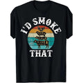 Funny Retro BBQ Party Smoker Chef Dad Gift - I'd Smoke That T-Shirt made in usa Hoodie, Sweatshirt | GrindPrints.com