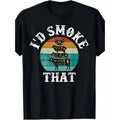 Funny Retro Bbq Party Smoker Chef Dad Print Men's T-shirt - Comfortable, Durable & Easy-Care, Ideal for Daily & Vacation...