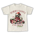 Funny Retro Christmas Raccoon Feral Unhinged Shirt, Sorry Santa I Have Been Feral, Y2K Dank Meme, Humorous Christmas...