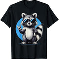 Funny Retro Raccoon Rock Music Men, Kids, Women Cool Raccoon T-Shirt made in us Hoodie, Sweatshirt | GrindPrints.com