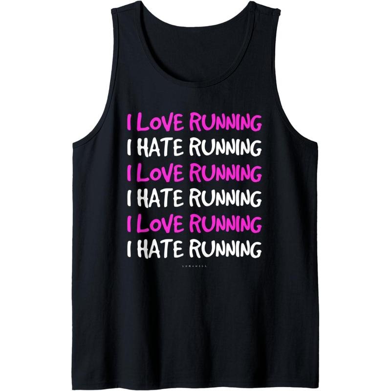 Funny Running TankTop Runner I Love I Hate Running Tanks Tank Top Made in USA T-Shirts, Hoodie, Sweatshirt | GrindPrints.com