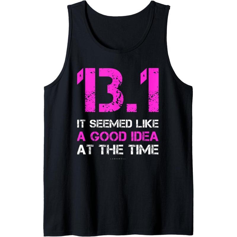 Funny Running Tanks. 13.1 Funny Half Marathon Tank Top Tank Top made in usa T-Shirts, Hoodie, Sweatshirt | GrindPrints.com