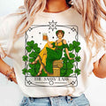 Funny Saint Patrick's Day Shirt, Irish Tee, The Sassy Lass Tarot Card T-shirt, Lucky Shirt, Shamrock T-shirt, Tarot Card,...