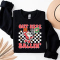 Funny Santa Sweatshirt,hoodie,tshirt, Basketball Player Gift,Christmas Basketball Sweatshirt, Basketball Christmas Hoodie