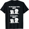 Funny Sarcastic Engineering Gift Shirt, Funny Programmer - Code Works Why Meme T-Shirt