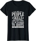 Funny Sarcastic Shirts For Women, My Tolerance to Idiots Needs Work Funny Sarcasm T-Shirt Womenswear Casual Cotton...