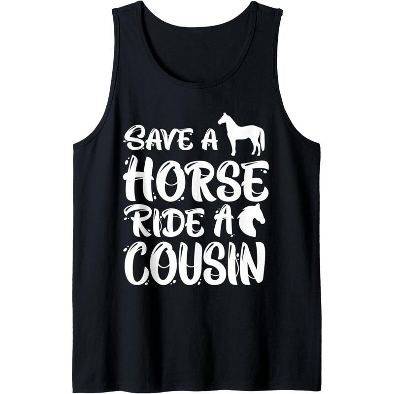 Funny Save a Horse Ride A Cousin Hillbilly Redneck Southern Tank Top MADE IN USA T-Shirts, Hoodie, Sweatshirt