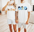Funny Shirt Dad, Bluey Family Shirt Casual Comfort Womenswear Bottoms Hoodie, Sweatshirt | GrindPrints.com