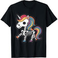 Funny Skeleton Unicorn Lovers Spooky Halloween Costume Girls T-Shirt made in usa Hoodie, Sweatshirt | GrindPrints.com