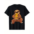 Funny Sloth Pizza Design For Pepperoni Pizza Lover T-Shirt made in usa Hoodie, Sweatshirt | GrindPrints.com