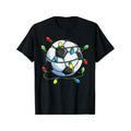 Funny Soccer & Christmas Lights Men's T-Shirt