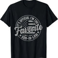Funny Son-in-law Shirt, It's Official I'm The Favorite Son-In-Law Funny Vintage T-Shirt