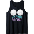 Funny Stop Staring At My Golf Balls | Cute Golfing Gift Joke Tank Top MADE IN USA T-Shirts, Hoodie, Sweatshirt