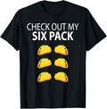 Funny Taco Shirts, Gifts For Mexican Food Lovers, Check Out My Six Pack Funny Taco T-Shirt Menswear Top Casual Classic...