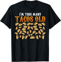 Funny Taco Shirts, Gifts For Mexican Food Lovers, Funny 40 Year Old Taco Lovers Gag Gift, 40th Birthday T-Shirt Menswear...