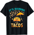 Funny Taco Shirts Mexican Food Lovers Is Raining Tacos Funny Taco Menswear Top Casual Classic T-Shirts, Hoodie, Sweatshirt