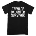 Funny Teenage Daughter Survivor T-Shirt, Parent Humor Shirt, Graphic Tee, Sarcastic Family Clothing  Tshirt Streetwear...