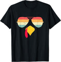Funny Thanksgiving Shirts, Cool Turkey Face With Sunglasses Funny Thanksgiving T-Shirt