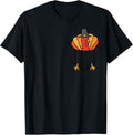 Funny Thanksgiving Shirts Pocket Pilgrim Turkey Feet Funny Thanksgiving Menswear Top T-Shirts, Hoodie, Sweatshirt