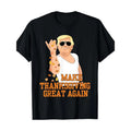 Funny The US Holiday Donald Trump Funn T-shirts Men Tee Vintage USA Flag Trumpkin Pie Make Thanksgiving Great Again...