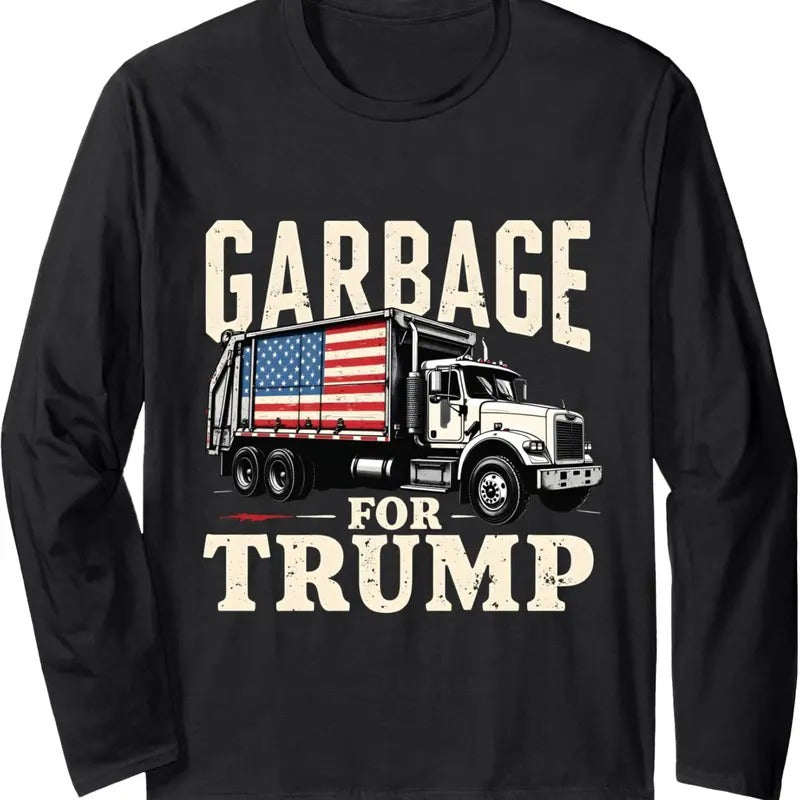 Funny Time To Take Out Garbage Biden Garbage for Trump 2024 Long Sleeve T-Shirt Hoodie, Sweatshirt | GrindPrints.com