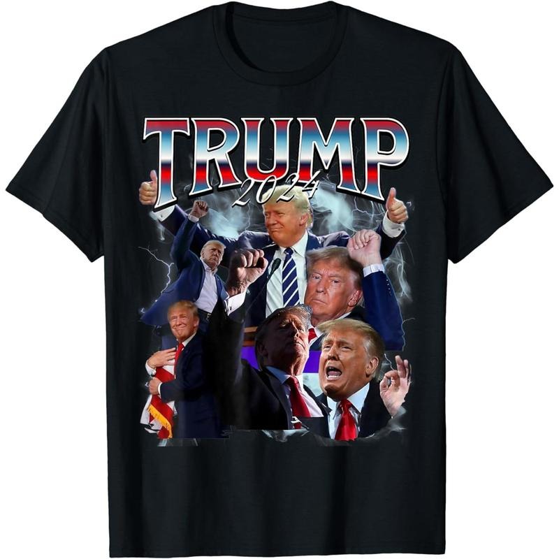 Funny Trump 2024 90s Trendy Fnny Style Men Women T-Shirt Made in USA Hoodie, Sweatshirt | GrindPrints.com