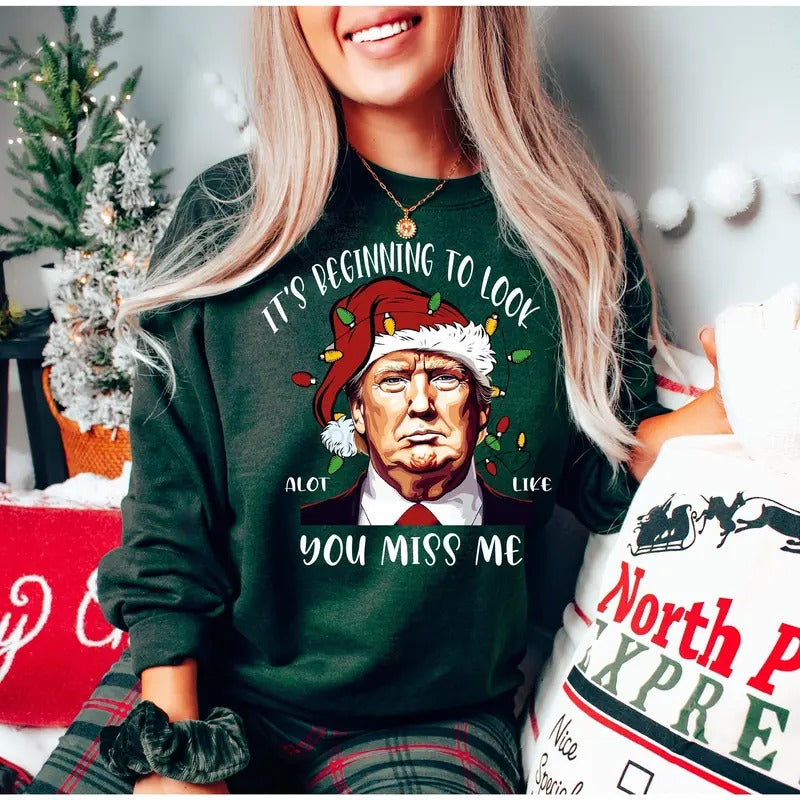 Funny Trump Election 2024 Christmas SweatShirt Casual Comfort Casual Comfort T-Shirts, Hoodie | GrindPrints.com