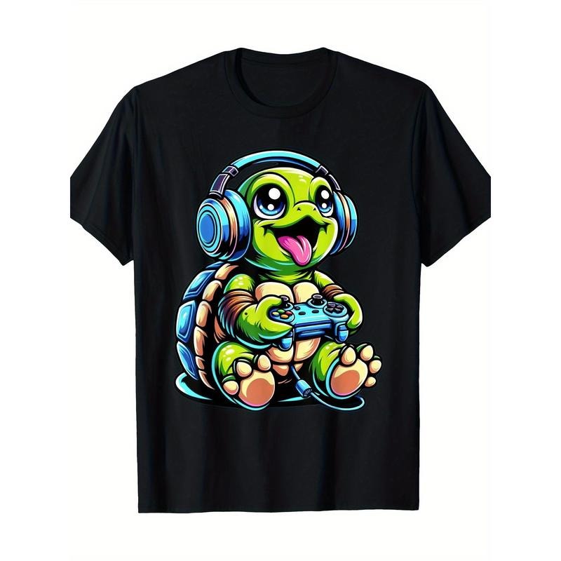 Funny Turtle Gamer Gaming Turtles Video Game 220g 100% Cotton T-Shirt made in usa Hoodie, Sweatshirt | GrindPrints.com