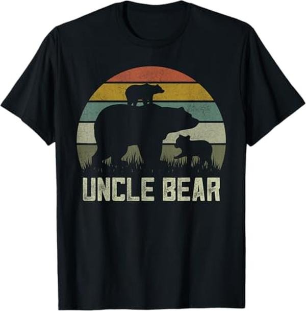 Funny Uncle Shirts, Gifts For Uncle, Funny Bear Uncle T-Shirt - Menswear Casual Cotton Hoodie, Sweatshirt | GrindPrints.com