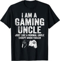 Funny Uncle Shirts Uncle I Am Gaming Uncle Funny Video Gamer Video Game Lover Menswear Casual Cotton T-Shirts, Hoodie, Sweatshirt