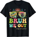 Funny Vacation Shirt, Bruh We Out Funny Last Day Of School Teacher Boy Girl Summer T-Shirt Menswear Casual Cotton Hoodie,...