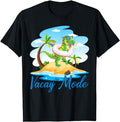 Funny Vacation Shirt, Vacay Mode Cute Dinosaur T Rex Funny Beach Family Vacation T-Shirt Menswear Casual Cotton Hoodie,...