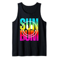 Funny Vacation Tank Top, Sun Bum Hawaii Beach Vintage Tie Dye Funny Summer Vacation Tank Top Unisex Casual Classic...