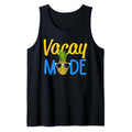 Funny Vacation Tank Top, Vacay Mode Shirt Pineapple Funny Family Vacation Beach Gift Tank Top Fabric Casual Cotton...