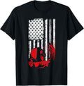 Funny Welder Shirt, Welder Gifts, Welder American Flag Welding Gift Usa Distressed Helmet T-Shirt