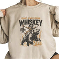 Funny Western Girl Sweatshirt Funny Cowgirl Graphic Tee Retro Country T-shirt Humorous Alcohol T-shirt, I don't Drink...