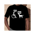 Funny Wheelchair Humor Graphic Tee - 100% Cotton, Breathable & Comfort Fit for Men