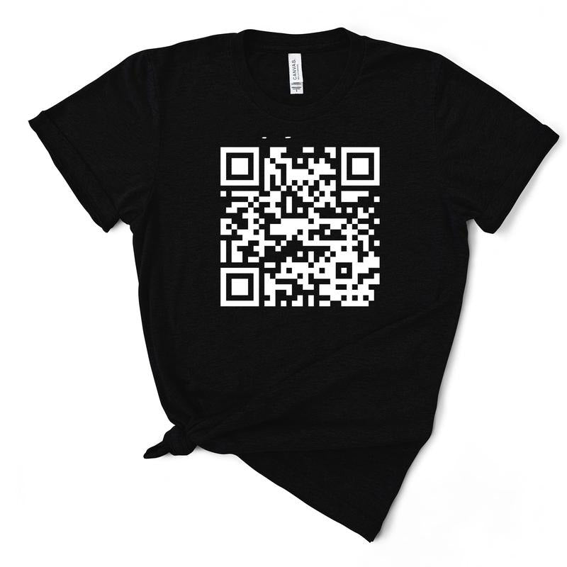 Funny Women's QR Code T-Shirt - Funny TShirt Hoodie, Sweatshirt | GrindPrints.com