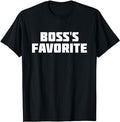 Funny Work Shirts, Boss's Favorite Funny Job Work T-Shirt Menswear Casual Cotton Hoodie, Sweatshirt | GrindPrints.com