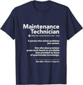 Funny Work Shirts, Job Definition Funny Maintenance Technician Gift Men T-Shirt Menswear Casual Cotton Hoodie, Sweatshirt
