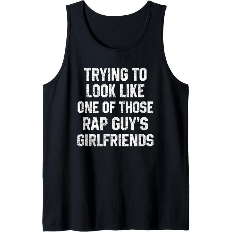 Funny Workout Quote Trying to Look Rap Guy's Sarcastic Gym Tank Top made in usa T-Shirts, Hoodie, Sweatshirt