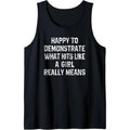 Funny Workout Quote What Hits Like A Girl Sarcastic Gym Gift Tank Top made in usa T-Shirts, Hoodie, Sweatshirt