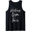 Funny Workout Saying for Women Cute Quote Resting Gym Face Tank Top made in usa T-Shirts, Hoodie, Sweatshirt
