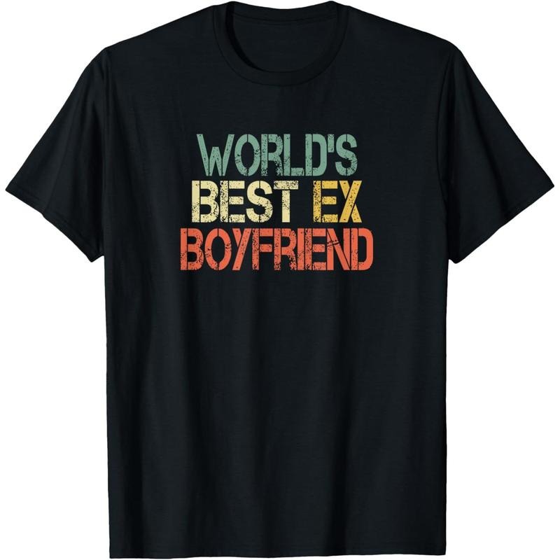 Funny World's Best Ex Boyfriend Cool Retro Design Mens T-Shirt made in usa Hoodie, Sweatshirt | GrindPrints.com
