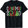 Funny Xmas Men Women Family T-Shirt, Christmas Squad Funny Xmas Tree Family Matching Pajamas T-Shirt