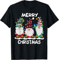 Funny Xmas Men Women Family T-Shirt, Merry Christmas Gnomes Xmas Family Men Women T-Shirt