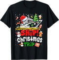 Funny Xmas Men Women Family T-Shirt, Merry Cruisemas Funny Cruise Ship Family Christmas Trip Xmas T-Shirt