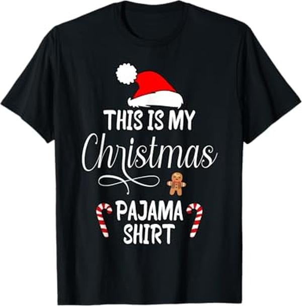 Funny Xmas Family This Is My Pajama Funny Santa Xmas Menswear Top T-Shirts, Hoodie, Sweatshirt